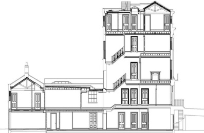 P734 Cumberland Terrace cross section